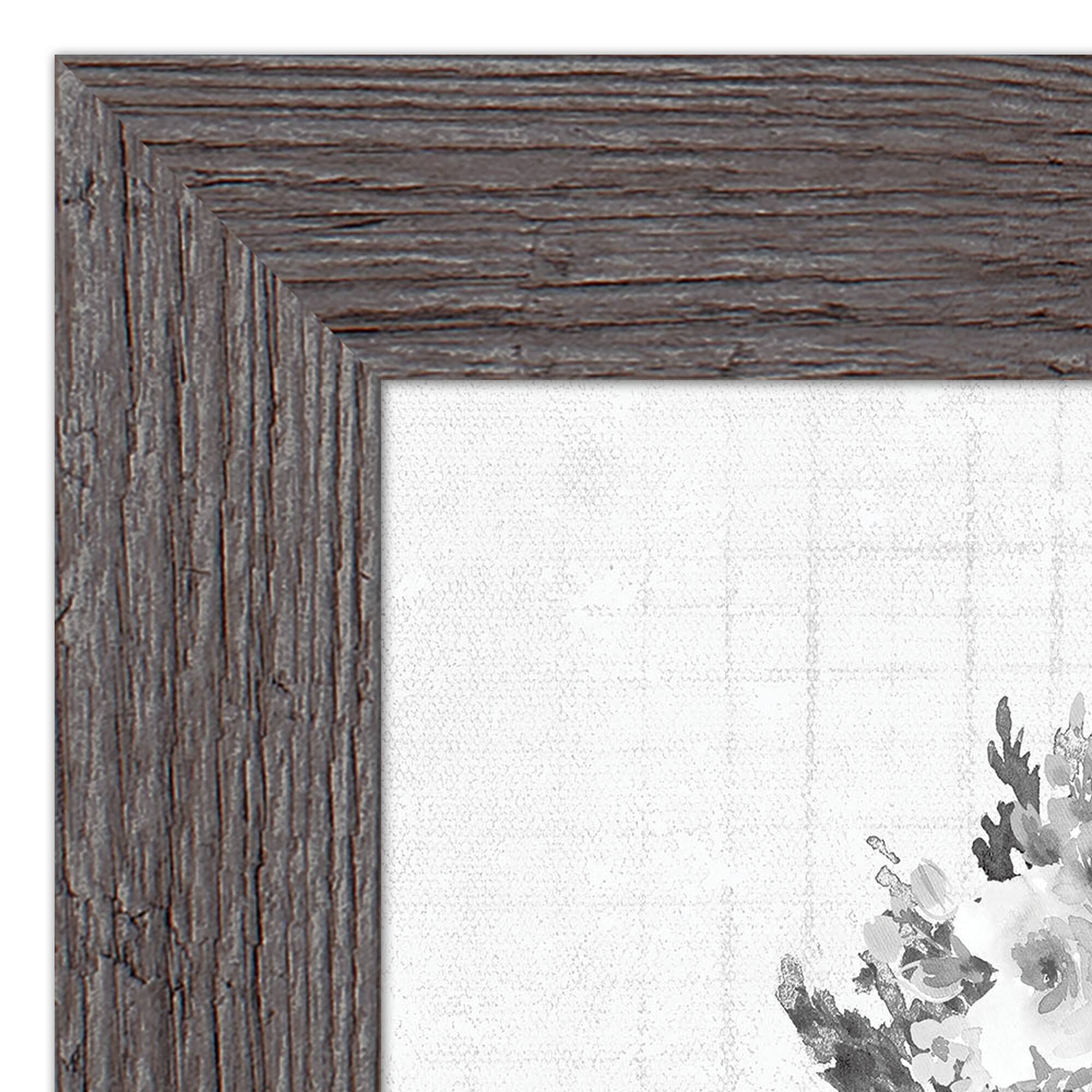 Floral Gray Bike Framed Print Wall Hanging